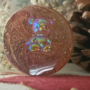 Pink Bear 3D Phone Grip